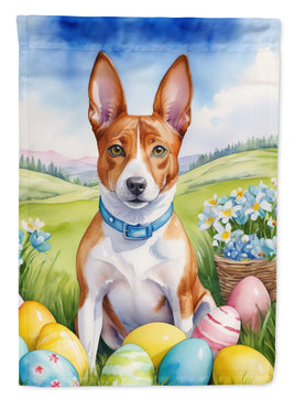 Basenji Easter Egg Hunt House Flag