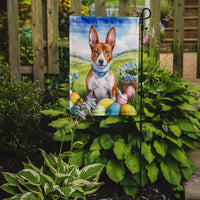 Basenji Easter Egg Hunt Garden Flag