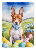 Basenji Easter Egg Hunt Garden Flag