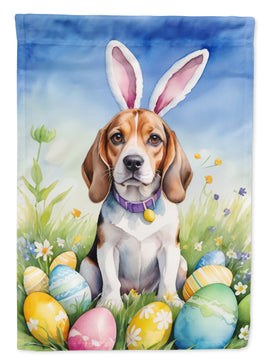 Beagle Easter Egg Hunt Garden Flag