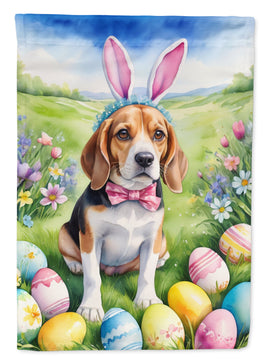 Beagle Easter Egg Hunt House Flag