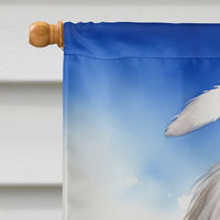 Bearded Collie Easter Egg Hunt House Flag