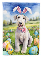 Bedlington Terrier Easter Egg Hunt House Flag