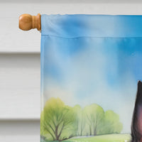 Belgian Sheepdog Easter Egg Hunt House Flag