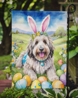 Bergamasco Sheepdog Easter Egg Hunt Garden Flag