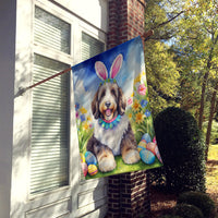 Bernedoodle Easter Egg Hunt House Flag