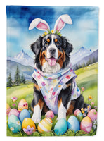 Bernese Mountain Dog Easter Egg Hunt Garden Flag