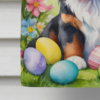 Bernese Mountain Dog Easter Egg Hunt House Flag