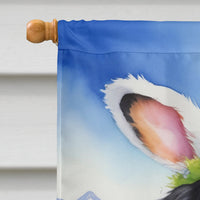 Bernese Mountain Dog Easter Egg Hunt House Flag