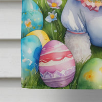 Bichon Frise Easter Egg Hunt House Flag