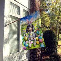 Bluetick Coonhound Easter Egg Hunt House Flag