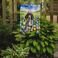 Bluetick Coonhound Easter Egg Hunt Garden Flag