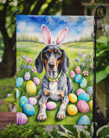 Bluetick Coonhound Easter Egg Hunt Garden Flag