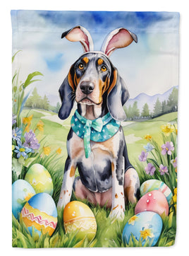 Bluetick Coonhound Easter Egg Hunt House Flag