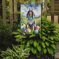 Bluetick Coonhound Easter Egg Hunt Garden Flag