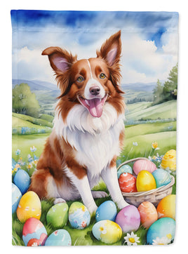 Border Collie Easter Egg Hunt House Flag