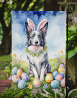 Border Collie Easter Egg Hunt Garden Flag