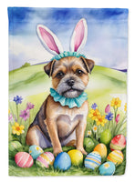 Border Terrier Easter Egg Hunt House Flag