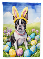 Boston Terrier Easter Egg Hunt House Flag