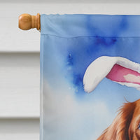 Brittany Spaniel Easter Egg Hunt House Flag