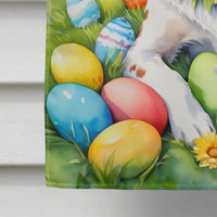 Brittany Spaniel Easter Egg Hunt House Flag