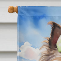 Brussels Griffon Easter Egg Hunt House Flag