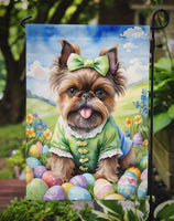 Brussels Griffon Easter Egg Hunt Garden Flag