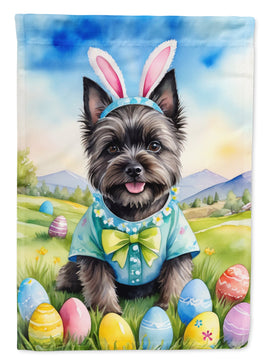 Cairn Terrier Easter Egg Hunt House Flag