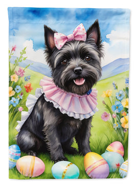 Cairn Terrier Easter Egg Hunt House Flag