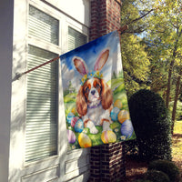 Cavalier Spaniel Easter Egg Hunt House Flag