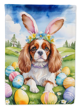 Cavalier Spaniel Easter Egg Hunt House Flag