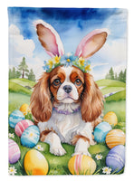 Cavalier Spaniel Easter Egg Hunt Garden Flag