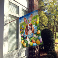 Cavalier Spaniel Easter Egg Hunt House Flag