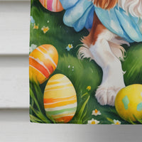 Cavalier Spaniel Easter Egg Hunt House Flag