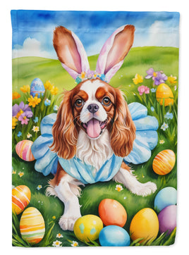 Cavalier Spaniel Easter Egg Hunt House Flag