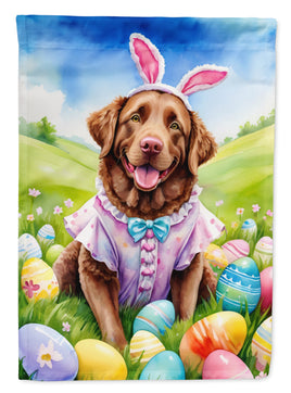 Chesapeake Bay Retriever Easter Egg Hunt Garden Flag