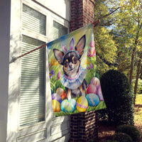 Chihuahua Easter Egg Hunt House Flag