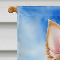 Chihuahua Easter Egg Hunt House Flag