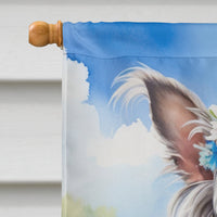 Chinese Crested Easter Egg Hunt House Flag