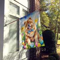 Chow Chow Easter Egg Hunt House Flag