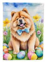 Chow Chow Easter Egg Hunt House Flag