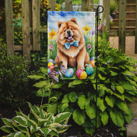 Chow Chow Easter Egg Hunt Garden Flag