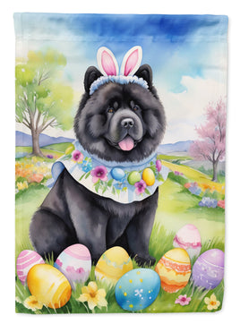 Chow Chow Easter Egg Hunt House Flag