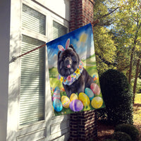 Chow Chow Easter Egg Hunt House Flag