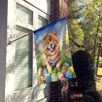 Chow Chow Easter Egg Hunt House Flag