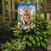 Chow Chow Easter Egg Hunt Garden Flag