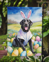 Black Labrador Retriever Easter Egg Hunt Garden Flag