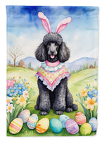 Black Poodle Easter Egg Hunt House Flag