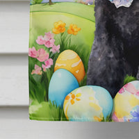 Black Poodle Easter Egg Hunt House Flag