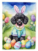 Black Poodle Easter Egg Hunt House Flag